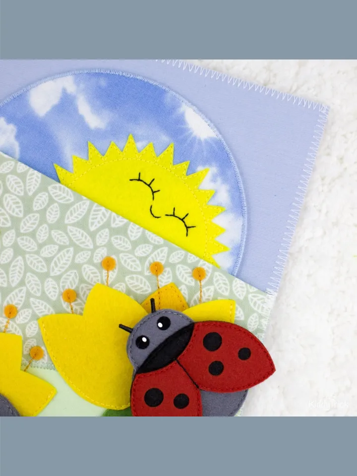 Day and Night - Felt Busy Book Page - Sewing Pattern