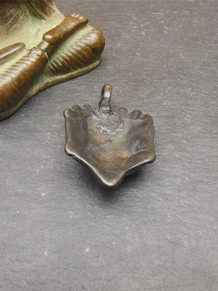 Gandhanra Antique Tibetan Buddhism Thokcha Amulet,Mahakala Pendant,Bhairava Mask,1.8" × 1.2"