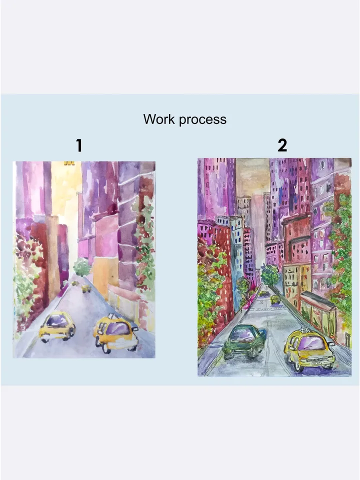 Painting New York City Street Painting