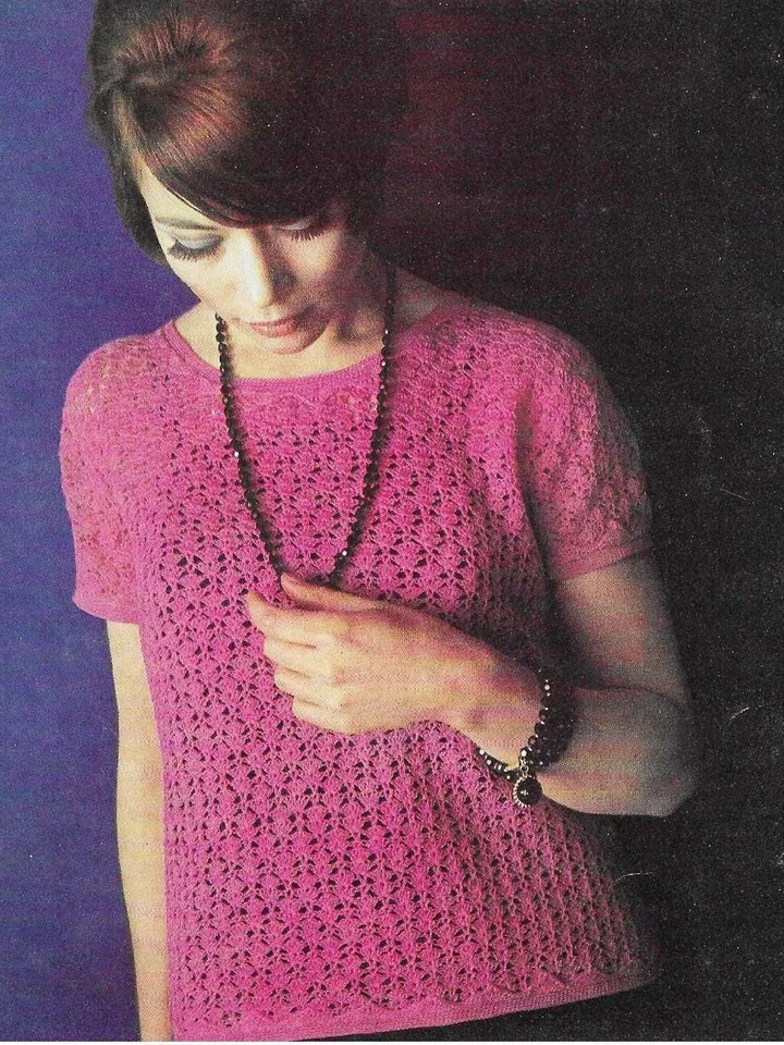 Top crochet pattern, blouse crochet pattern, women ladies top blouse pattern pdf instant download