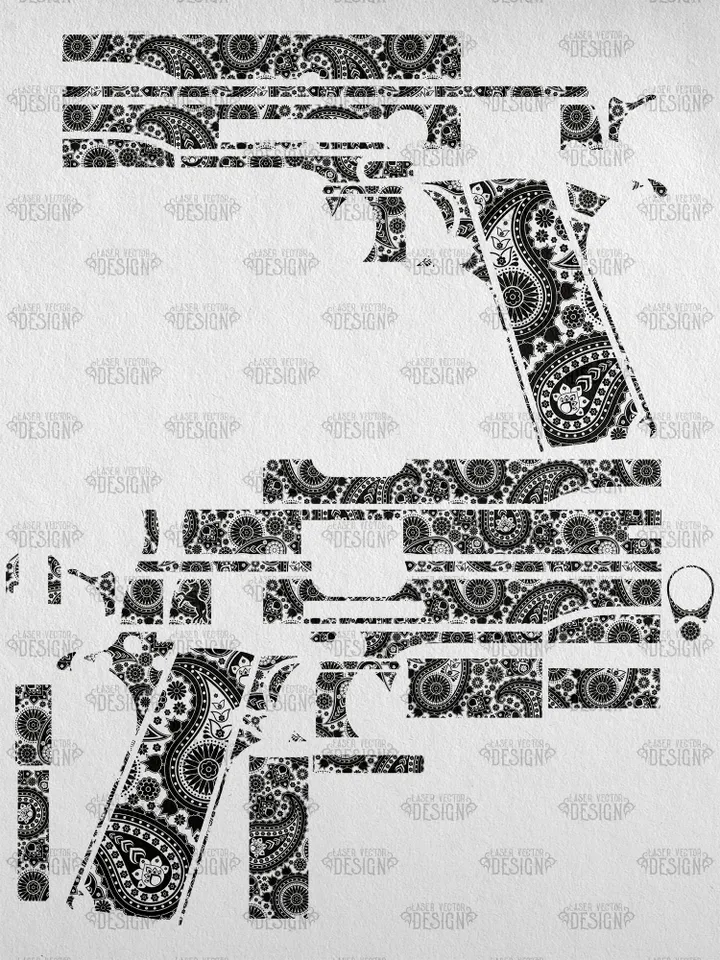 VECTOR DESIGN Colt 1911 government Ornament