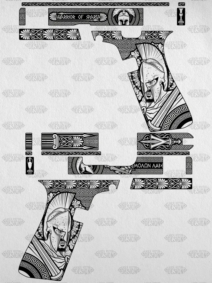 VECTOR DESIGN Glock 43 X Warrior of sparta