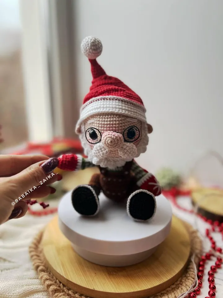 PDF Crochet Pattern Christmas Santa Claus,  Amigurumi Santa, Christmas ornaments, Christmas Decor, Amigurumi Christmas Toy, Amigurumi Gnome