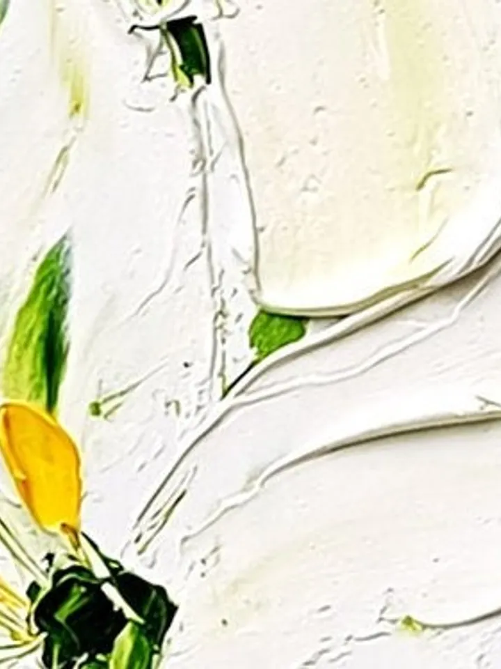 Lily Painting Flower Original Art Impasto Oil Painting Flower painting Floral Painting by ArtProkopaloSv