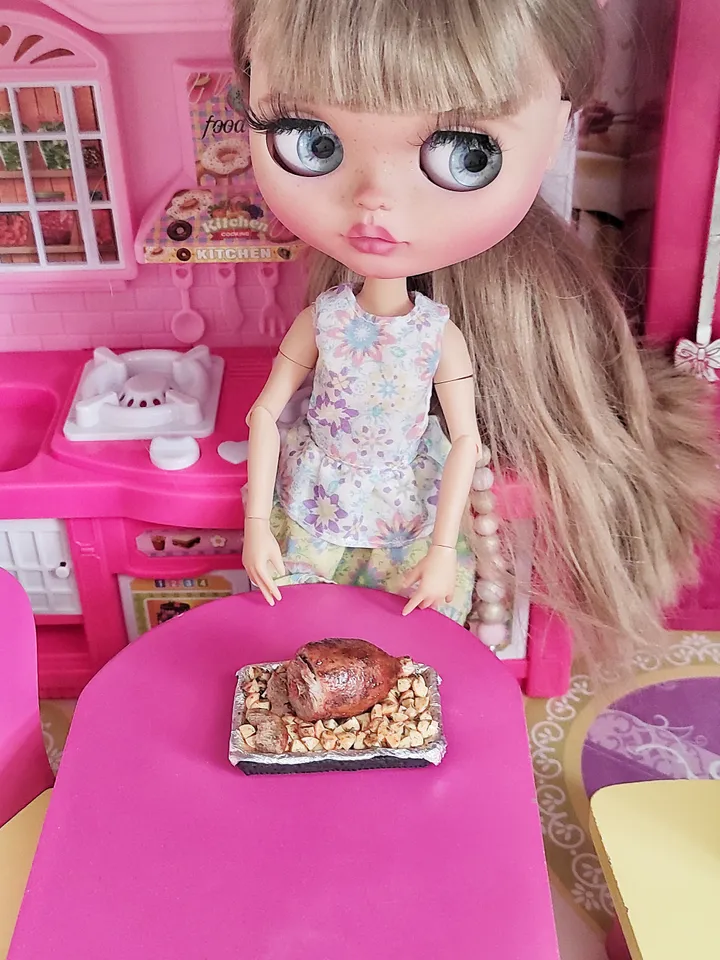 Small food, micro, miniature, food for dolls, scale 1 6, dollhouse, mini food, dollhouse miniature, meat for dolls