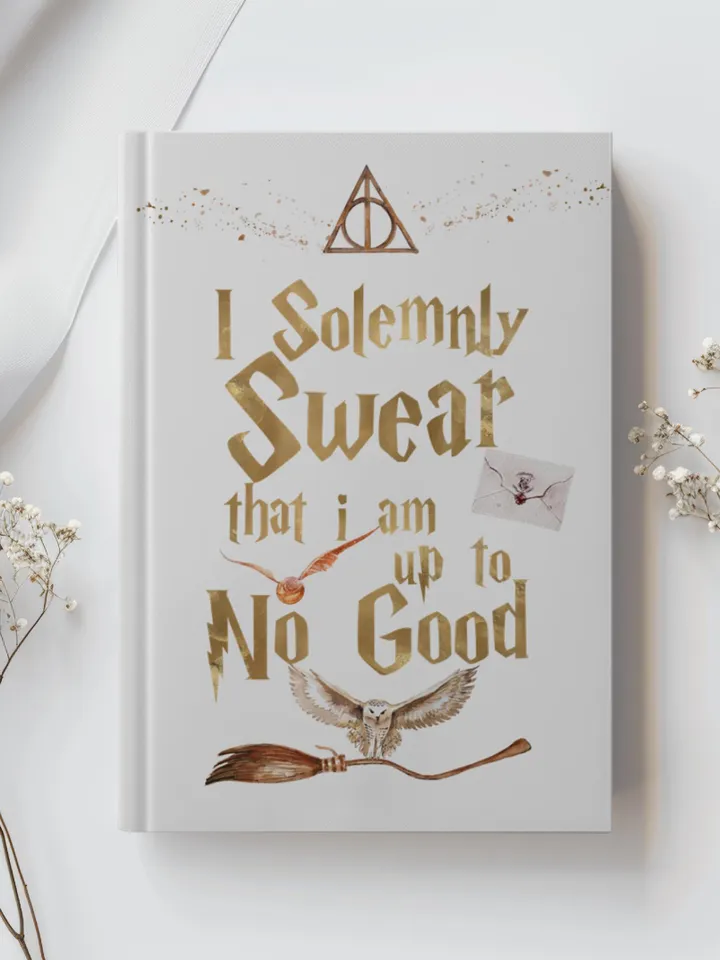 Wizarding World Hardcover Journal, Magic Notebook, Spell Book, Fantasy Diary, Gift, Magic gift Matte Journal