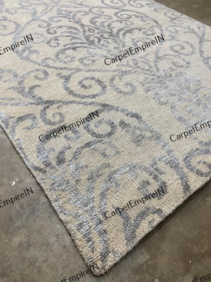 Exquisite Beige Modern Oushak Hand Knotted Rug 4x6, 5x8, 6x9, 8x10, 9x12, 10x14 ft Handmade Rugs for Living Room - Antique Contemporary rug