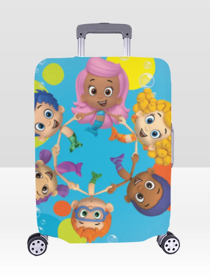 Bubble Guppies Luggage Cover, Luggage Protective Print Cover, Case Cover