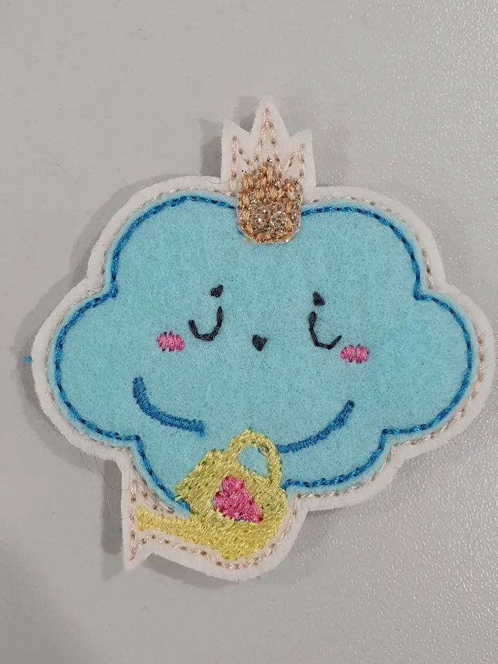 ITH Moon Felties Embroidery Design Set, Mini Celestial Applique Collection for Crafts, 4x4 Hoop DIY Project File