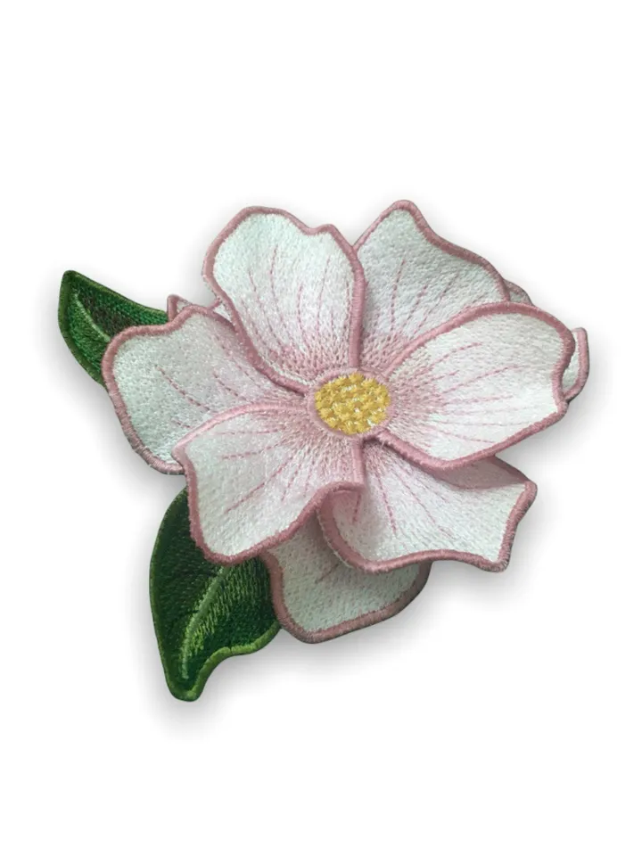 Magnolia flower FSL machine embroidery design Digital embroidery pattern Free standing lace flower file 3D embroidery Magnolia 3D
