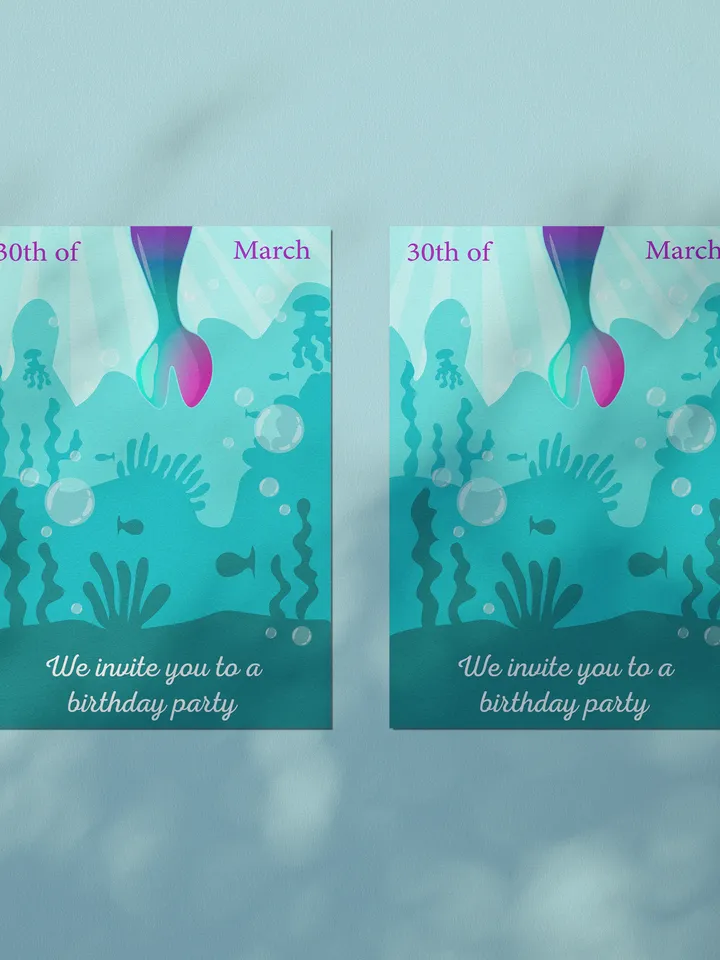 Birthday invitation card