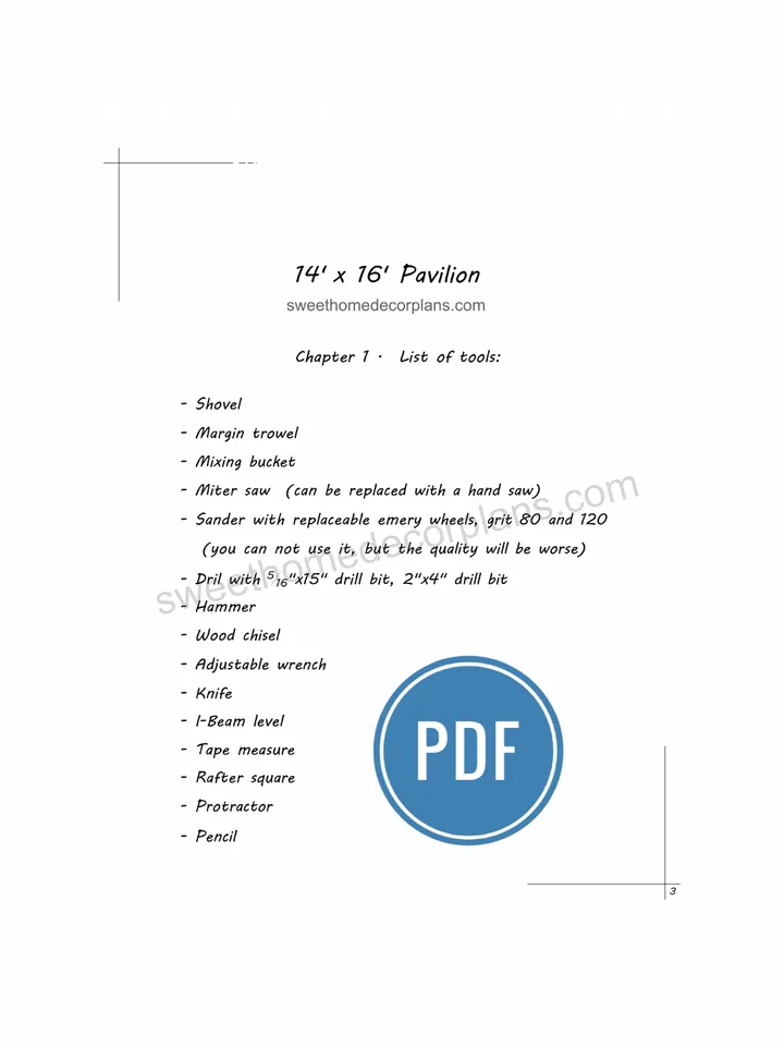 Diy 14 x 16 gable pavilion plans pdf. Carport plans. Pergola patio plans. Backyard pavilion plans for outdoor. Wooden gazebo plans.