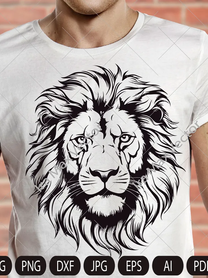 Lion Face svg, Lion Head svg , Lion svg , Lion King svg , Lions Mascot svg , Leo svg ,Lion Head ,Lion Printable, INSTANT DOWNLOAD