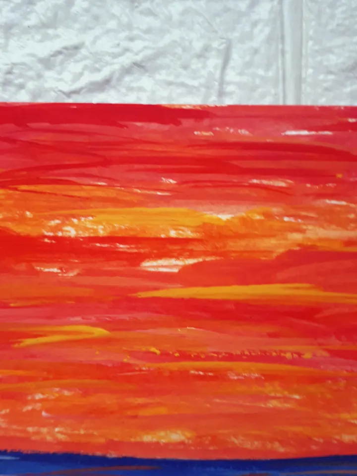 Sunset Miniature #1, Seascape Painting