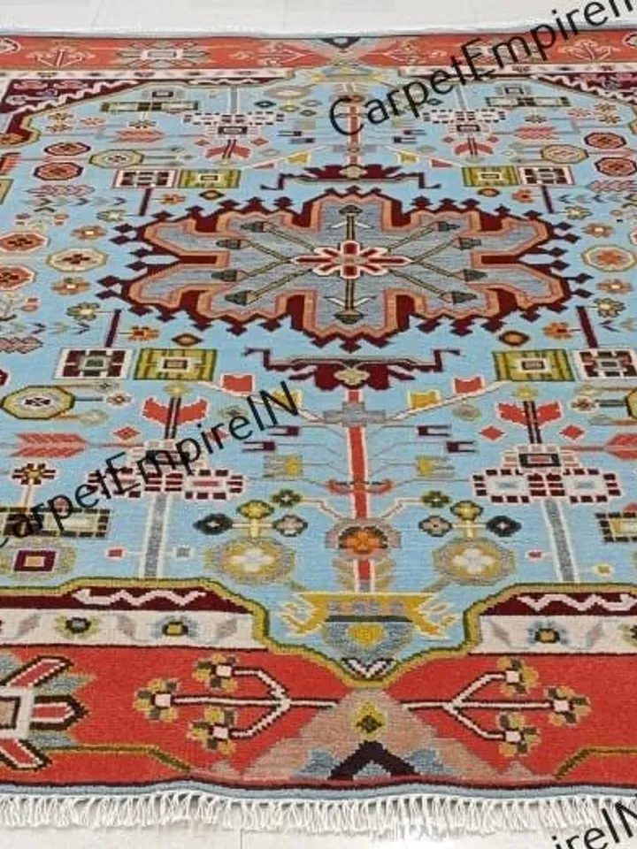 Exquisite Green Modern Oushak Hand Knotted Rug 4x6, 5x8, 6x9, 8x10, 9x12, 10x14 ft Handmade Rugs for Living Room - Antique Contemporary rug.