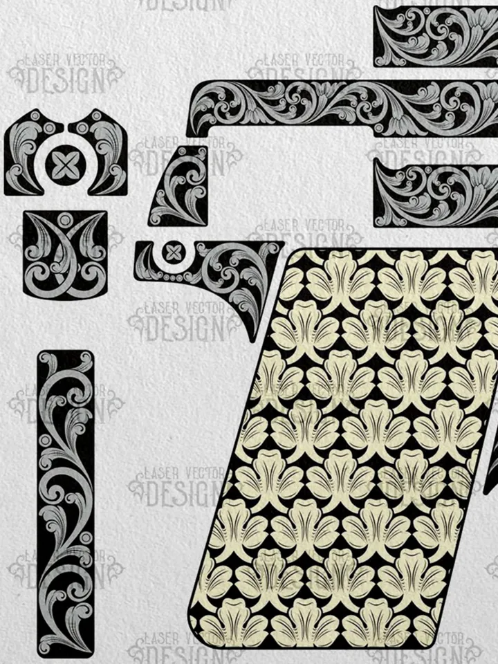 VECTOR DESIGN Colt Automatic Caliber 25 Scrollwork