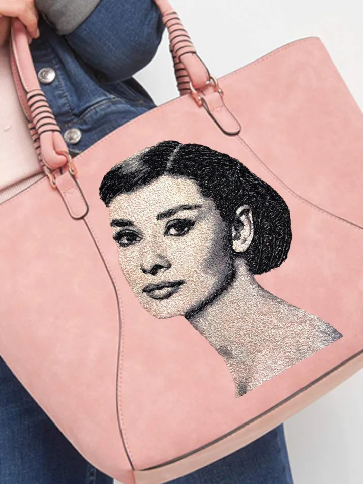 PhotoStitch Audrey machine embroidery designs digital embroidery pattern PhotoStitch Machine embroidery motif  Woman embroidery pattern