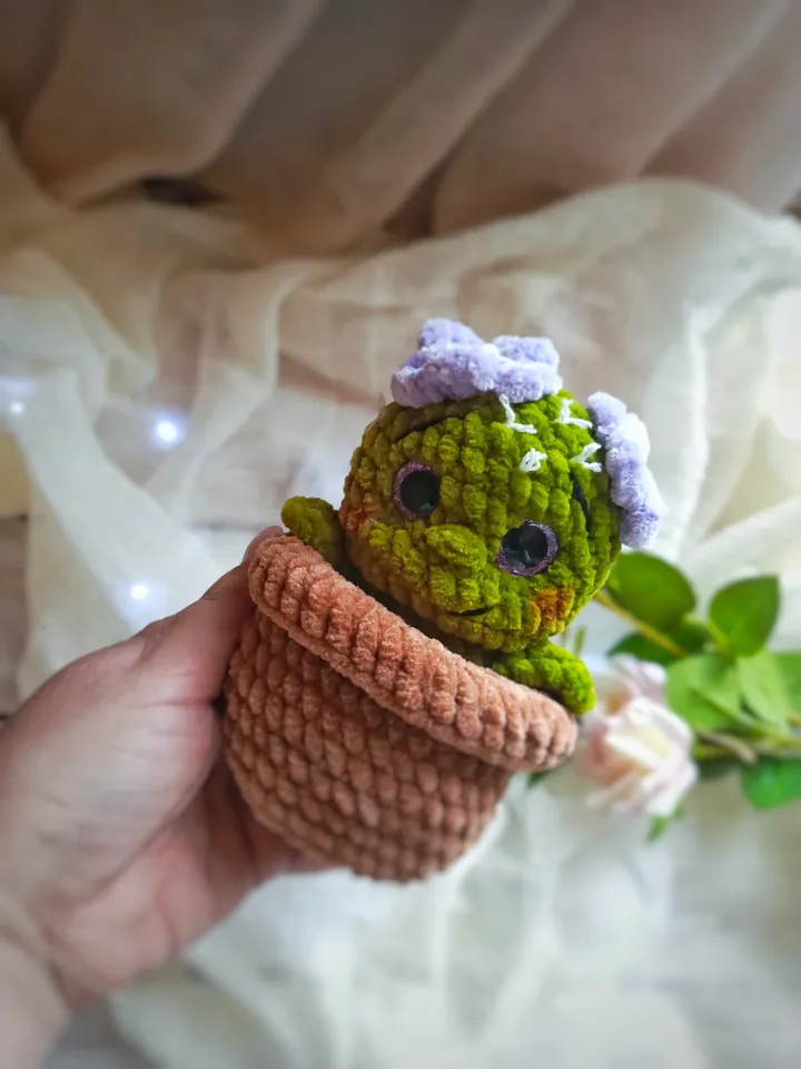 Crochet Pattern, Cactus Amigurumi PDF Pattern, Crochet pattern flower
