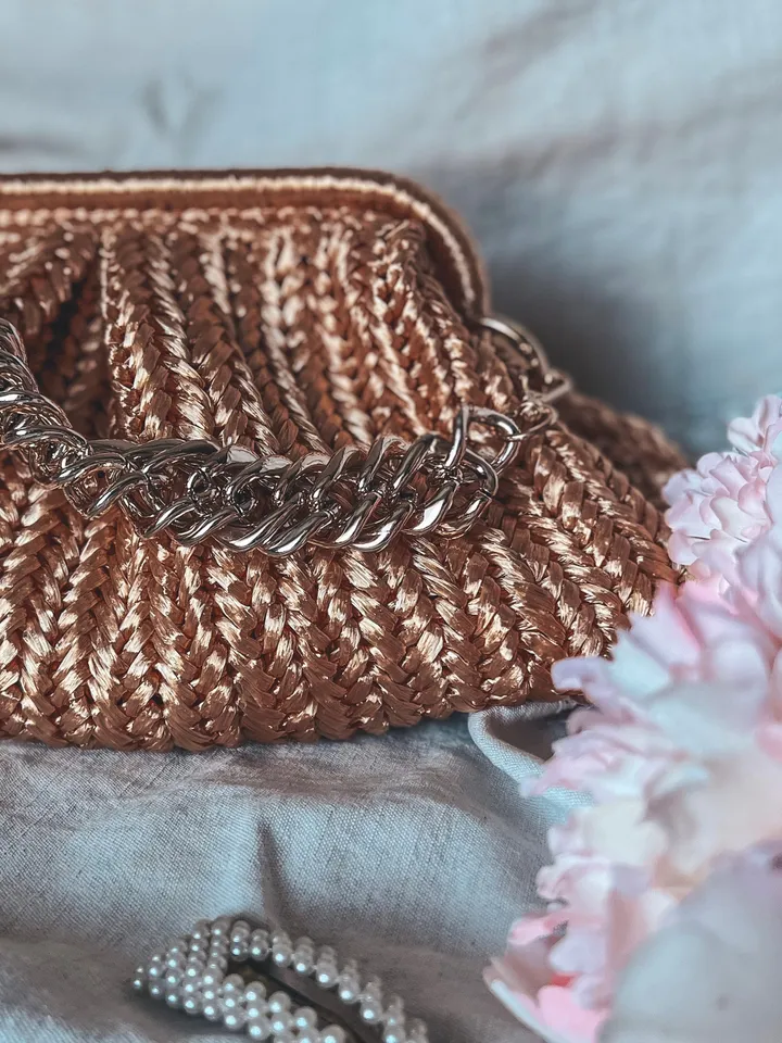 Crochet pattern Dumpling vintage bag PDF digital instant download, gold claps, purse, bridesmaid wedding clutch, crochet handbag, cloud bag