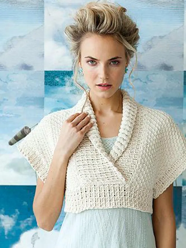 Top woman pattern sleeveless top sweater cropped bolero knitting patterns pdf