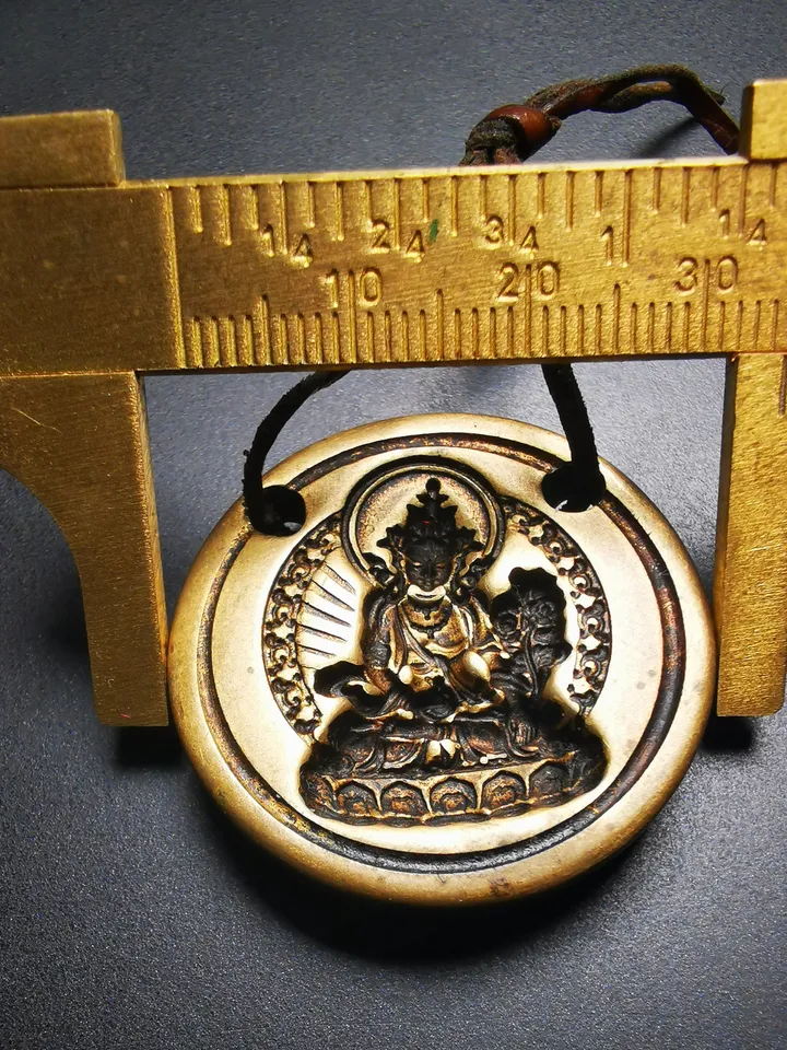 Gandhanra Old Tibetan Buddha Statue Tsa Tsa Mold Amulet,White Tara,Copper Mould For Making Clay Buddha Statue, DIY Tsha Tsha Statue,Pendant