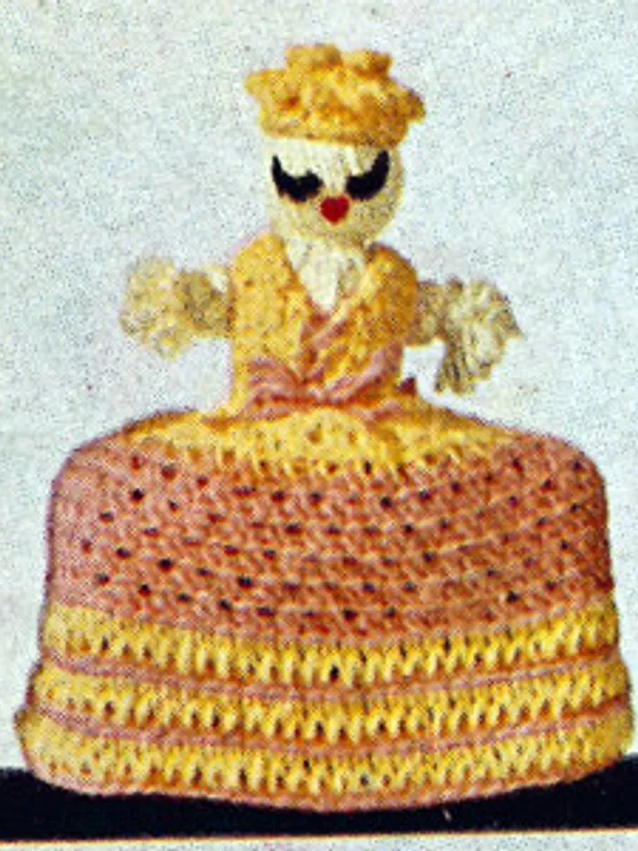FREE Vintage Crochet Pattern She's a Doll Toaster Cover Pattern Digital Download PDF