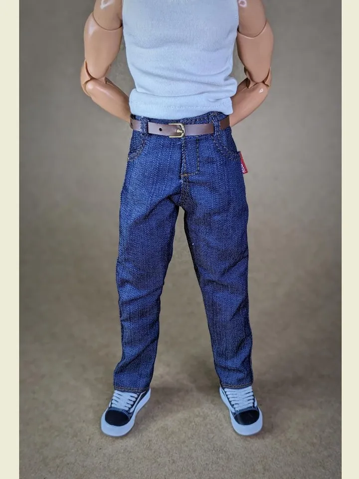 Classics blue jeans for 1/6 scale fashion male doll (Regular body)
