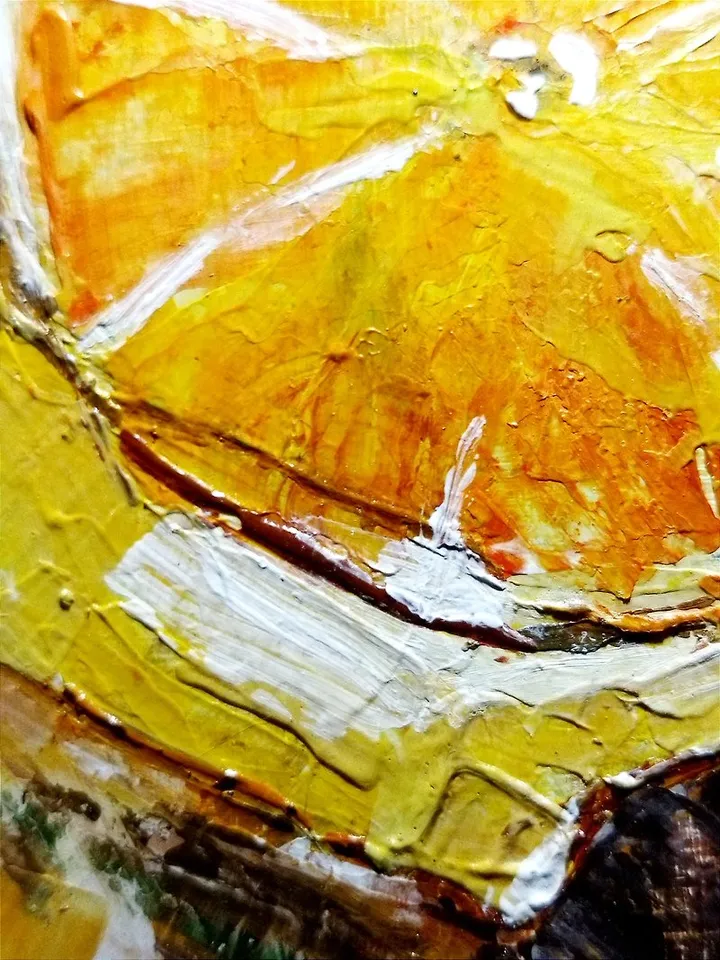 Painting yellow lemons painted fruit wall decoration