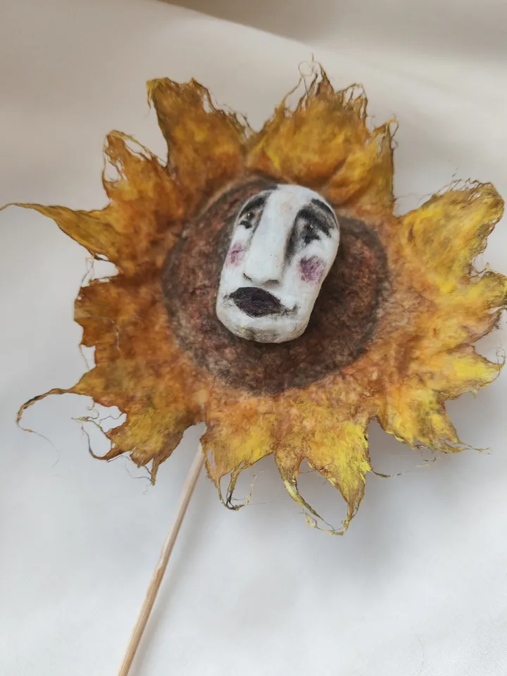 Sunflower flower pot decoration flower topper