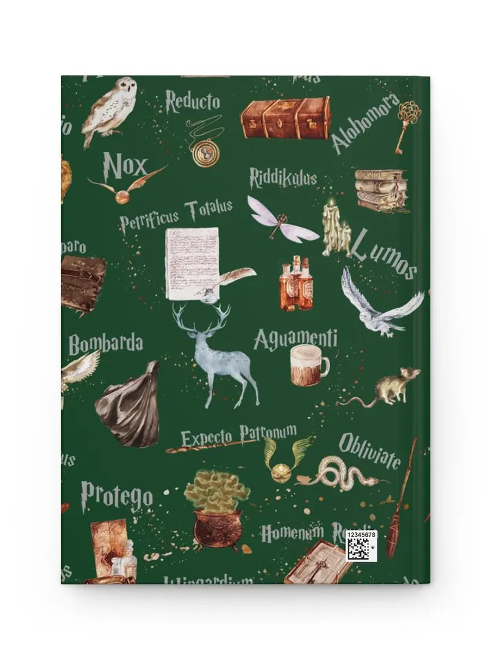 Wizarding World Hardcover Journal, Magic Notebook, Spell Book, Fantasy Diary, Gift, Magic gift Matte Journal