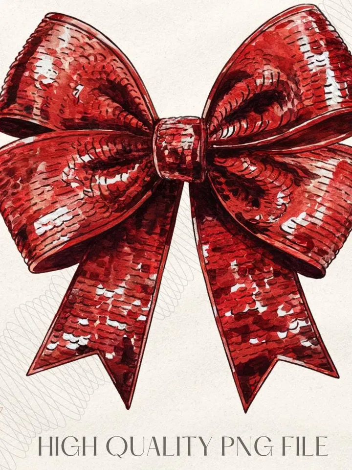 Coquette Christmas png Coquette bow png Christmas girly png Glitter bow png Sequins Holiday png Merry xmas Retro Christmas png Disco