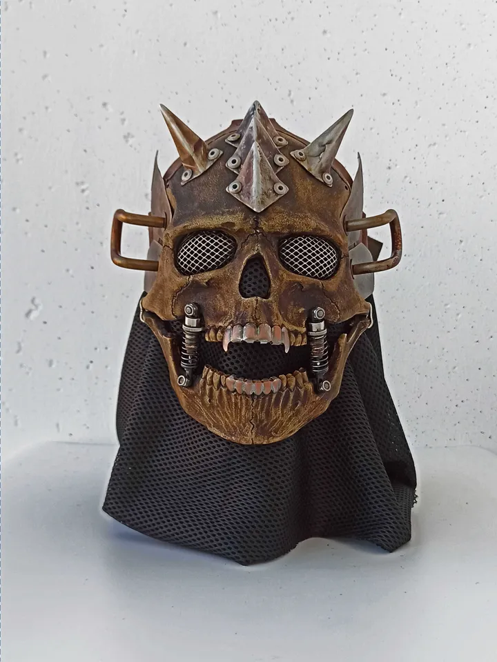 Cyberpunk Post-Apocalypse Skull Mask