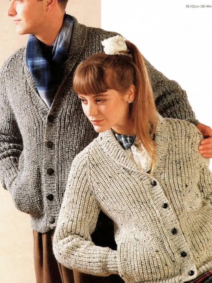Easy cardigan knitting pattern, ribbed cardigan knitting pattern pdf