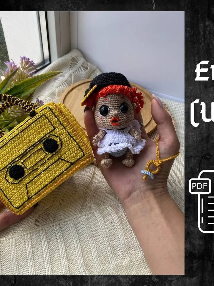 PDF Crochet Pattern Lol Baby Doll in Recorder, Small Toy Pattern, Amigurumi, Baby Doll Pattern, Amigurumi house pattern tutorial doll in Eng