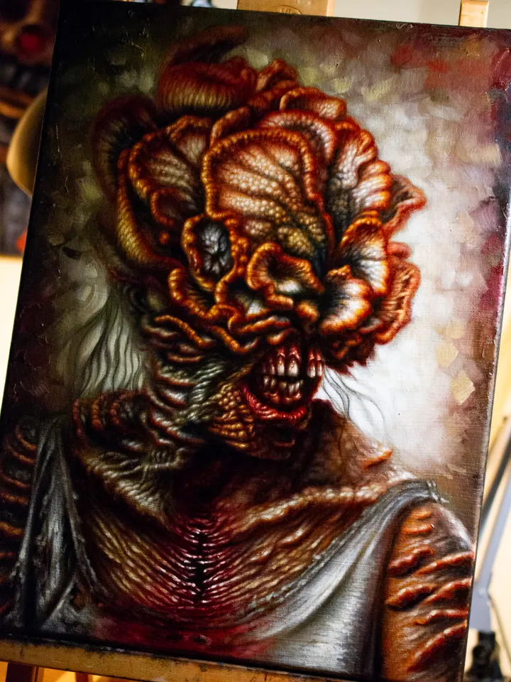 Original oil painting Clicker The last of Us