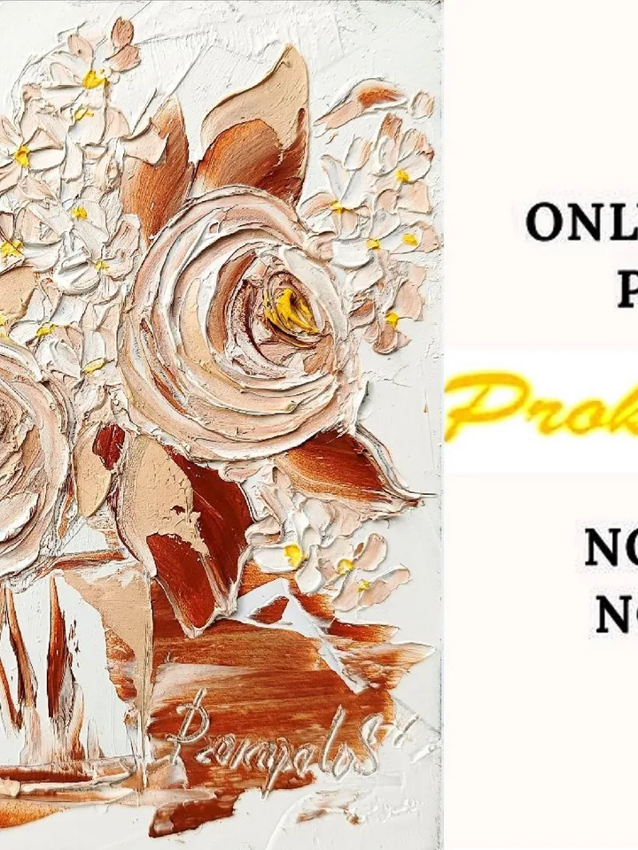 Lilac Painting Ranunculus Original Art Impasto Oil Painting 6x6 exquisite painting spring fashion Floral Small Painting by ArtProkopaloSv