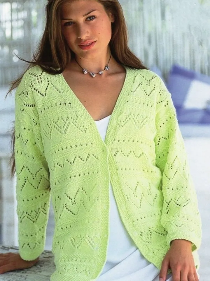 Knitting cardigan sweater, lace cardigan knitting , women cardigan pattern pdf cable jacket instant download