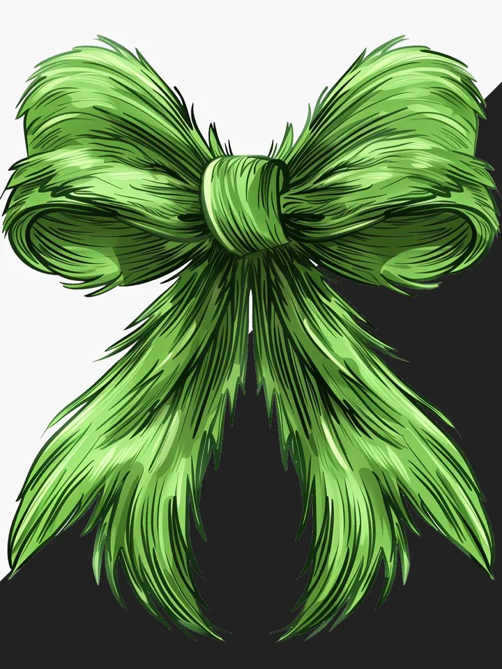 Christmas green Coquette Bow PNG, Green Fur png, Christmas Season Png, Green guy PNG, Christmas png, Retro Christmas Shirt design, PNG files