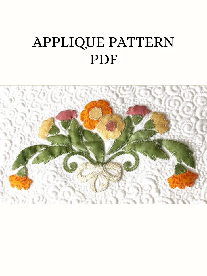 Pattern applique "Autumn Wreath" PDF