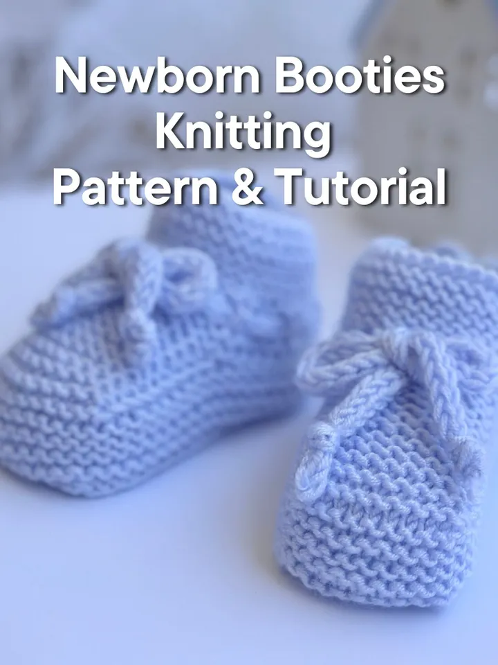PDF Newborn Booties Seamless Knitting Pattern – Comfort for Your Newborn Tiny Feet with video ENG