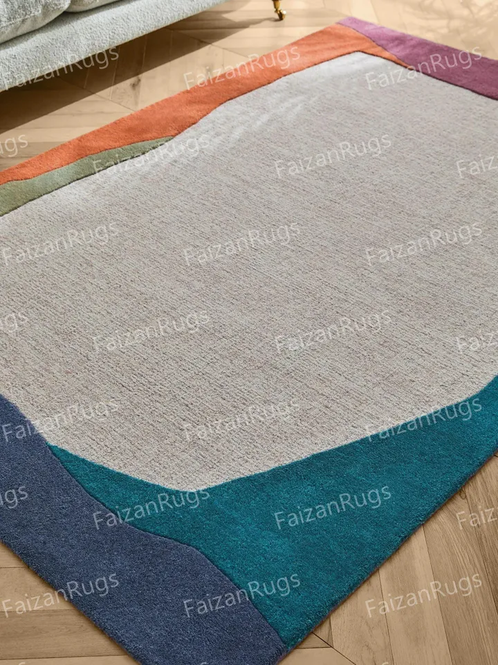 Buy 8x10 Contemporary Hand Tufted Rug 100% Wool For Living Room, Bed Room, Kids Room In Any Size 10x14,10x12,9x12,8x10,6x9,5x8,4x6