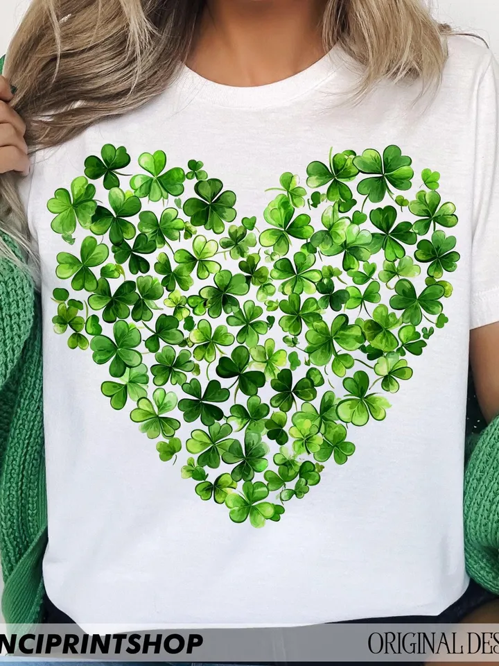 3 files, St. Patrick's Day Heart Clover png, St. Patrick's Day png, Lucky Shamrock png, Shamrock Heart png, St. Patrick's Shirt, Lucky png