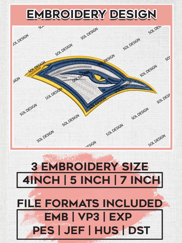 Chattanooga Mocs Embroidery Designs, NCAA Logo Machine Embroidery Files, NCAA Chattanooga Mocs Logo, NCAA Embroidery Designs, Machine Embroidery Designs, Digital Download