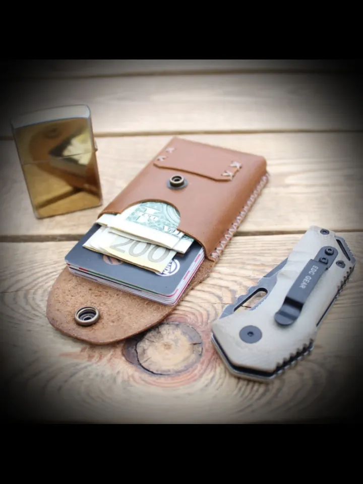 Leather pattern to make a Mini wallets. BF9