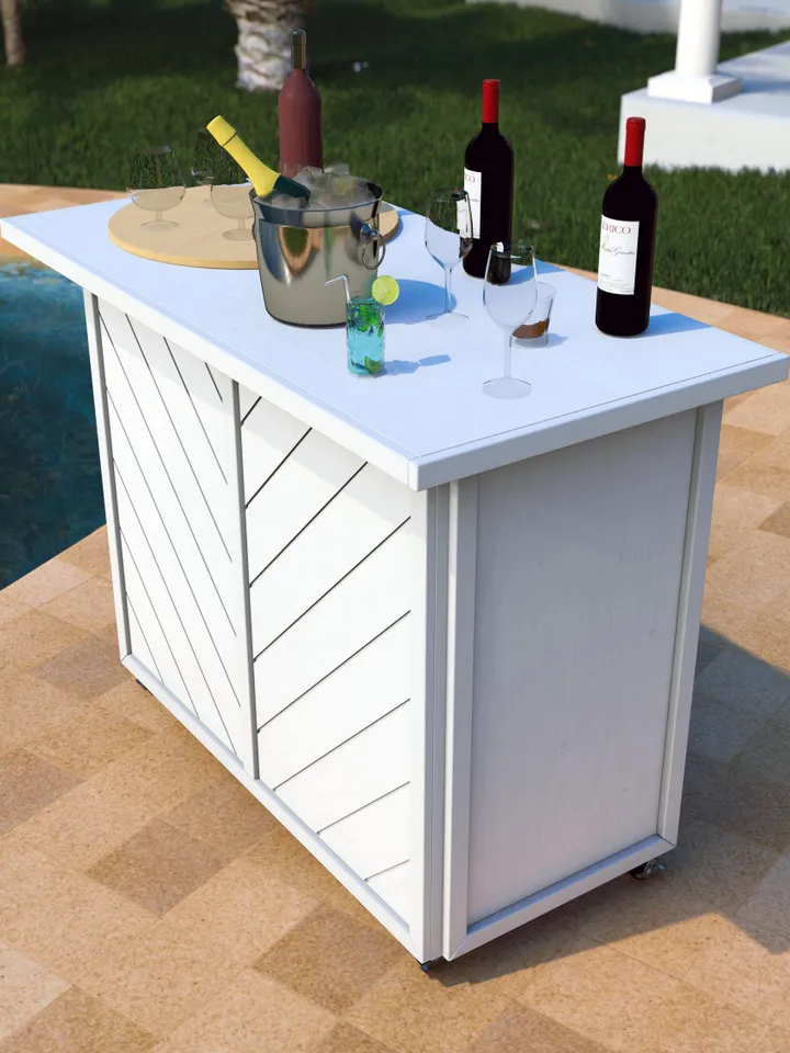 DIY PDF Folding Bar, Collapsible Bar, Portable Bar, Foldable Bar Plan, Coffee Bar, Birthday Bar, Event Bar, Food Bar Plan