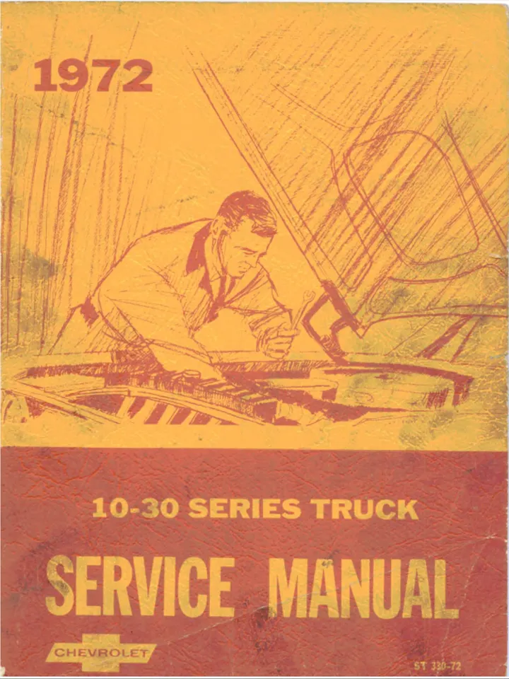 1967-1972 Chevy pick up 10-30 series factory ser. Manual