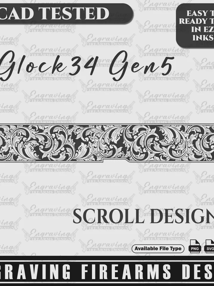 Engraving Firearms Design Glock34 Gen5 Scroll Design