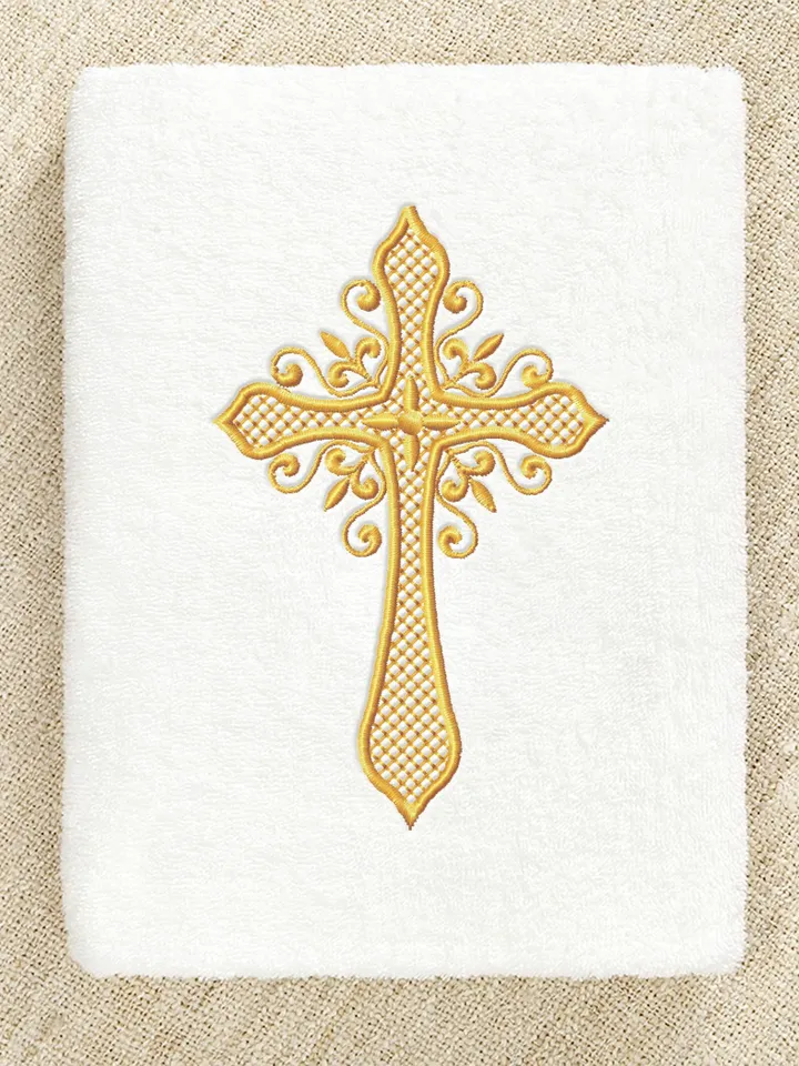Set of 4 Religious cross embroidery design Machine embroidery pattern, Embroidery files christian cross, Catholic embroidery Holy cross #R52