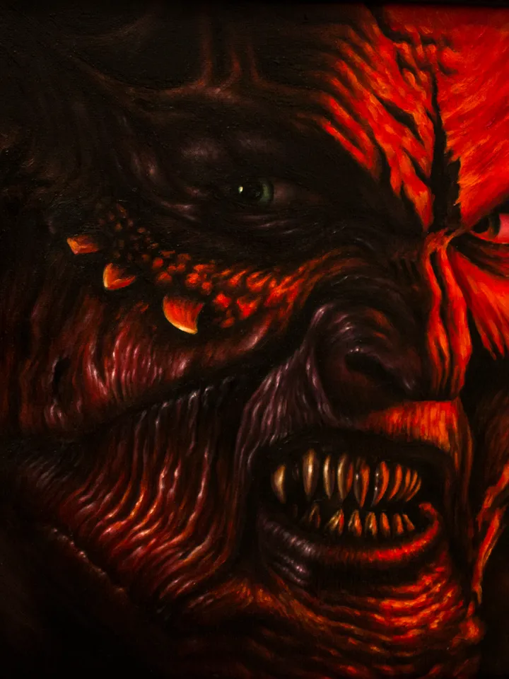 Oil painting Jeepers Creepers