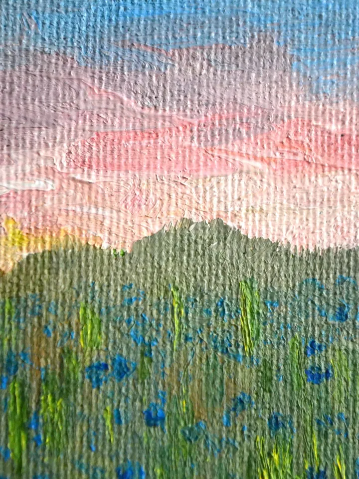Painting “Cornflowers in the field”
